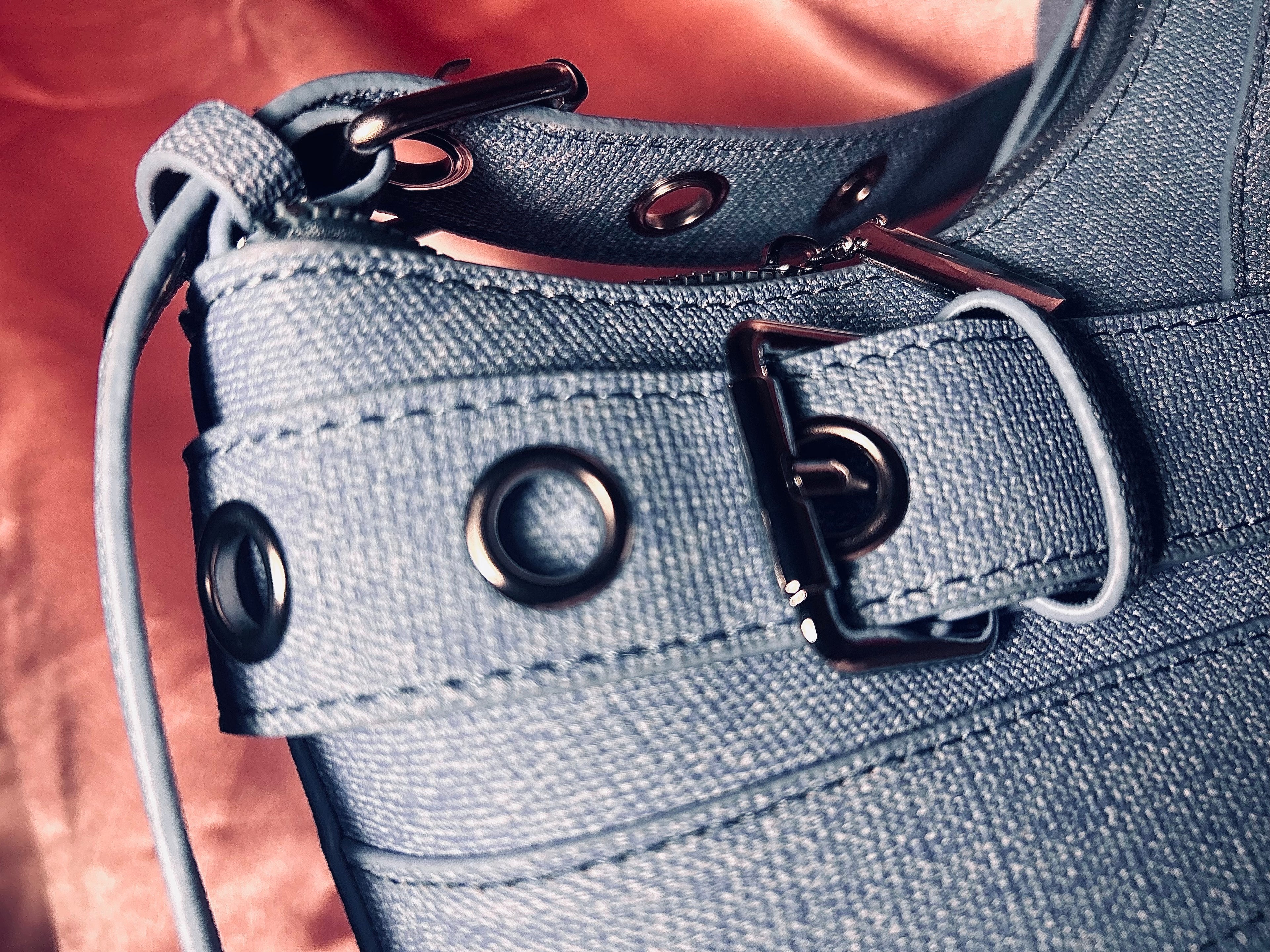 Denim Belted Shoulder Bag